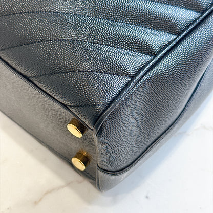 YSL Cassandre Tote in Black GHW
