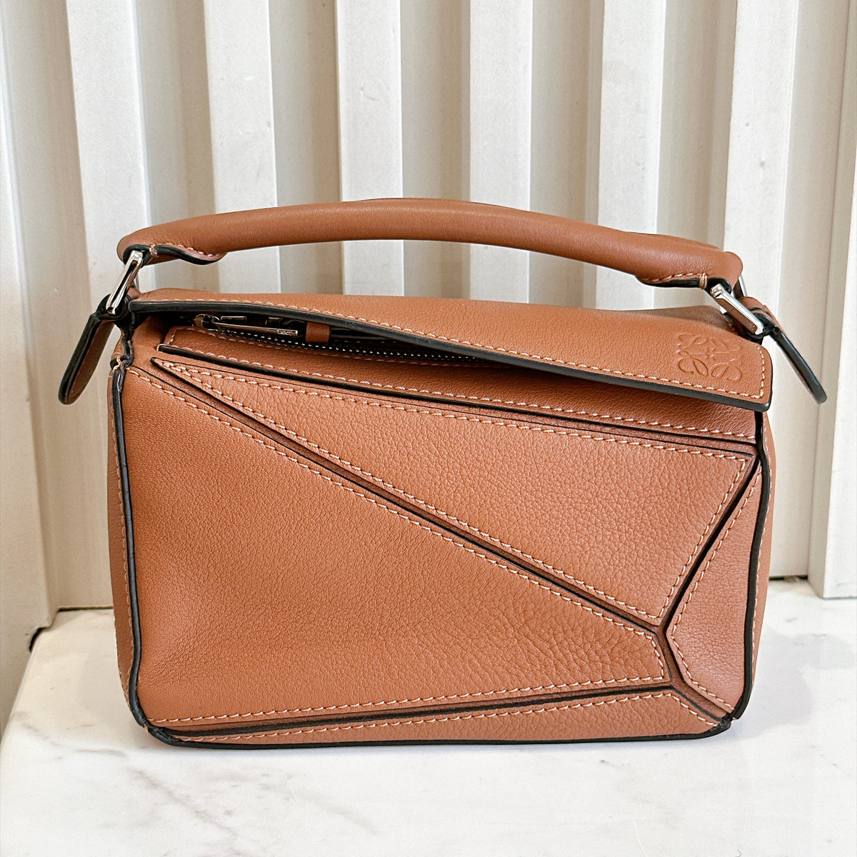 Loewe Puzzle Mini in Tan