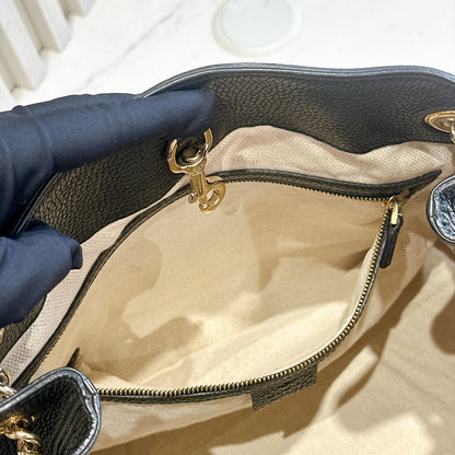 Gucci Soho Chain Shoulder Bag in Black