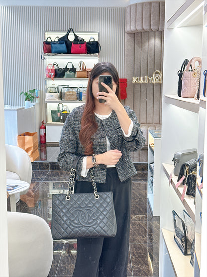 Chanel GST in Black Caviar SHW