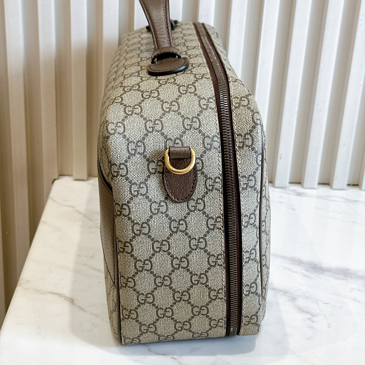 Gucci Web Savoy Shoes Case in GG Supreme