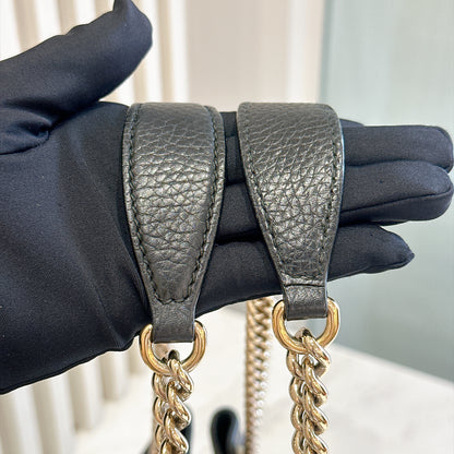Gucci Soho Chain Shoulder Bag in Black