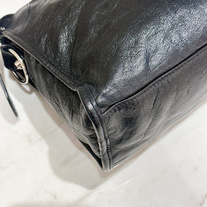 Balenciaga Le City Small In Black Arena Lambskin
