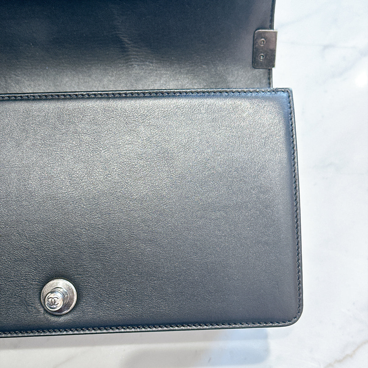 Chanel Boy Old Medium in Black Lambskin