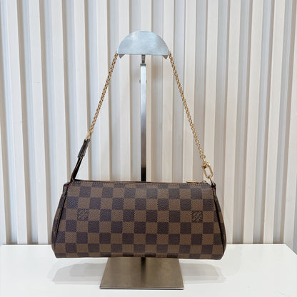 LV Damier Ebene Eva Clutch
