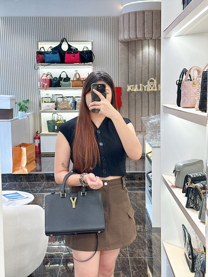 YSL Cabas Chyc Satchel Black
