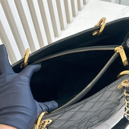 Chanel GST in Black Caviar GHW