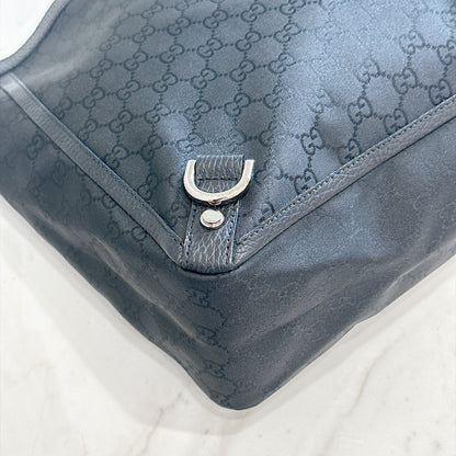 Gucci Black GG Canvas Abbey D-Ring Tote Bag