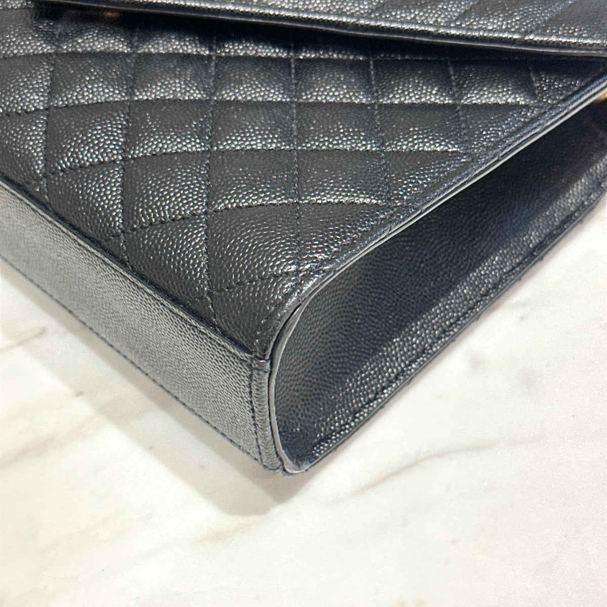 YSL Envelope Medium in Black GHW