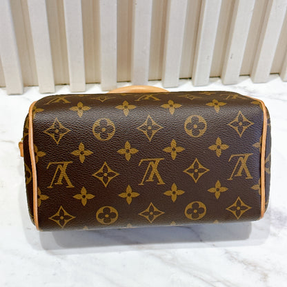 LV Monogram Speedy 20 in Beige Strap