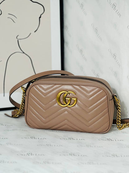 Gucci Mamont Small Camera Bag Dusty Pink
