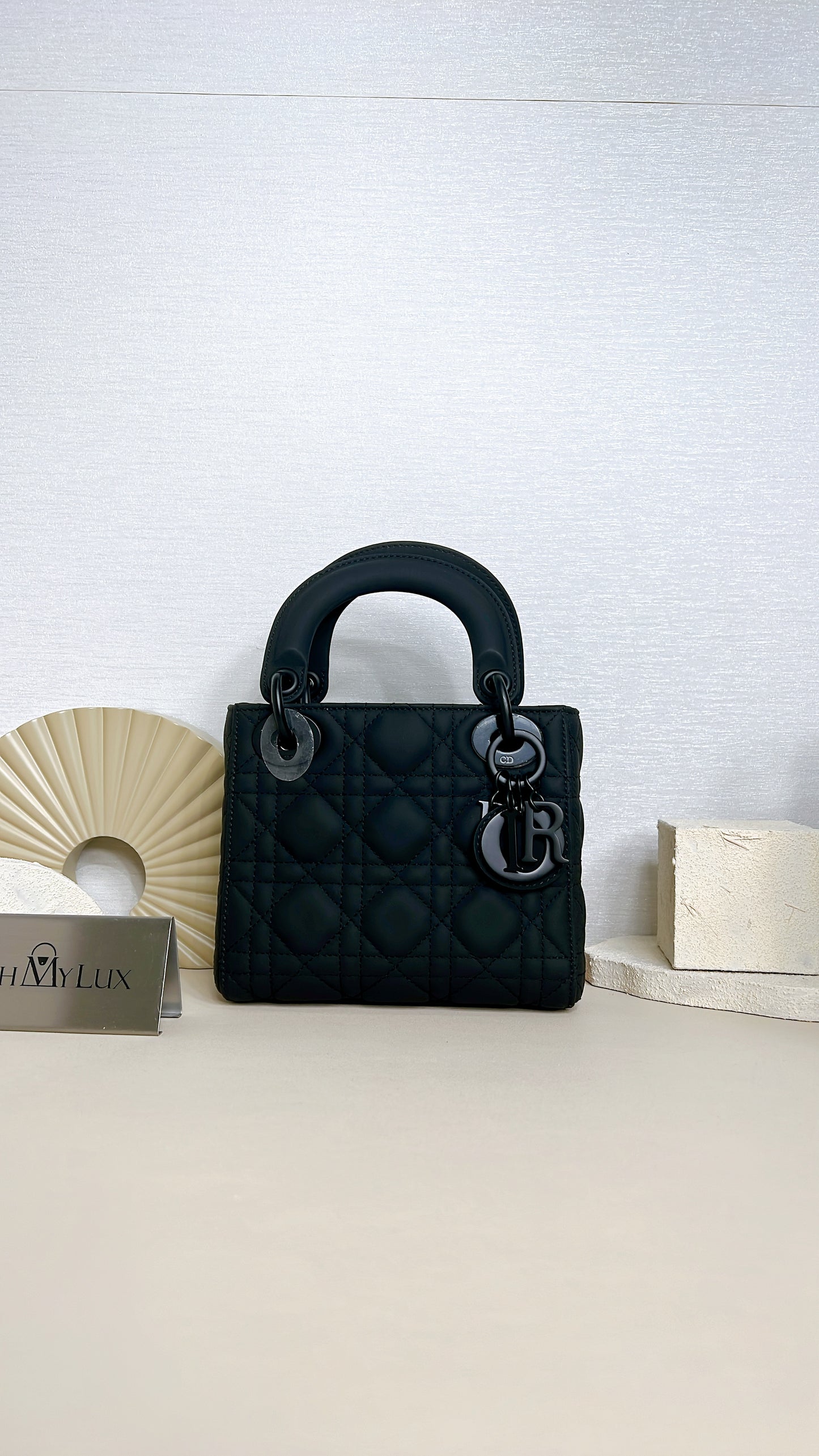 Lady Dior Mini in Black Ultramatte