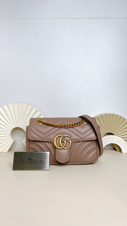 Gucci Marmont Mini in Dusty Pink