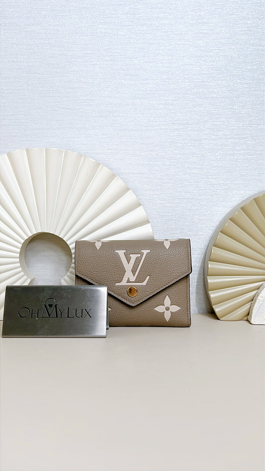 LV Victorine Wallet in Tourterelle/Creme
