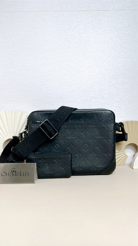 LV Trio Messenger Bag in Monogram Shadow Leather