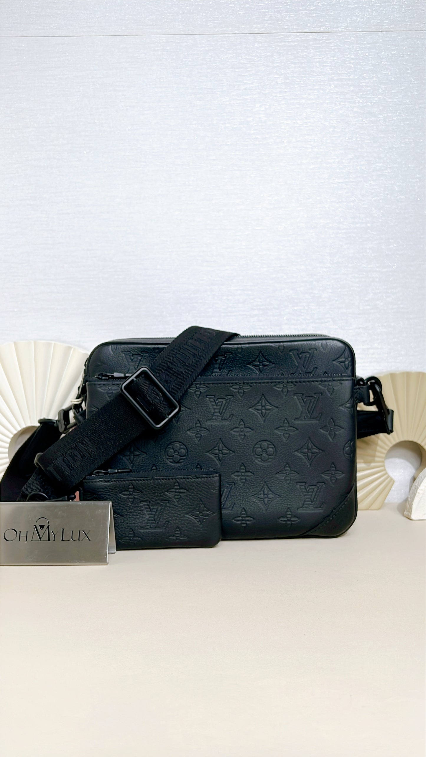 LV Trio Messenger Bag in Monogram Shadow Leather