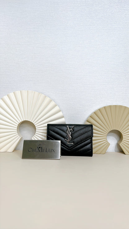YSL Cassandre Matelasse Small Envelope Wallet