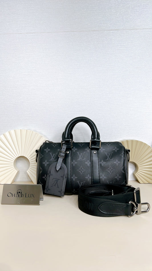 LV Keepall 25 Monogram Eclipse