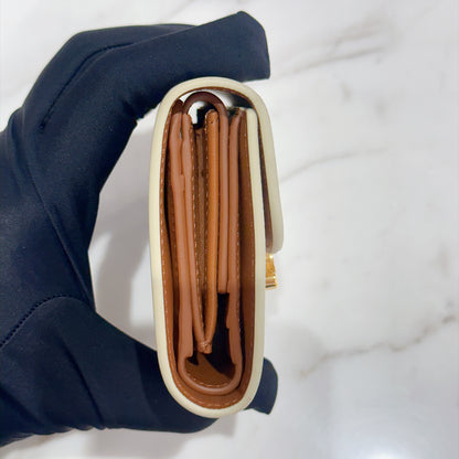 Celine Small Flap Wallet in Grege