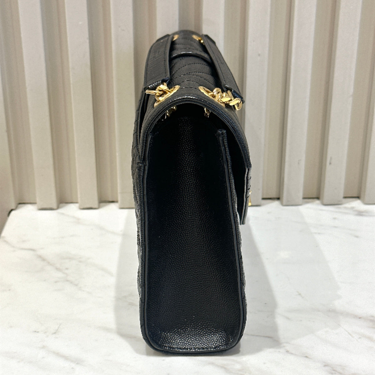 YSL Envelope Medium in Black GHW