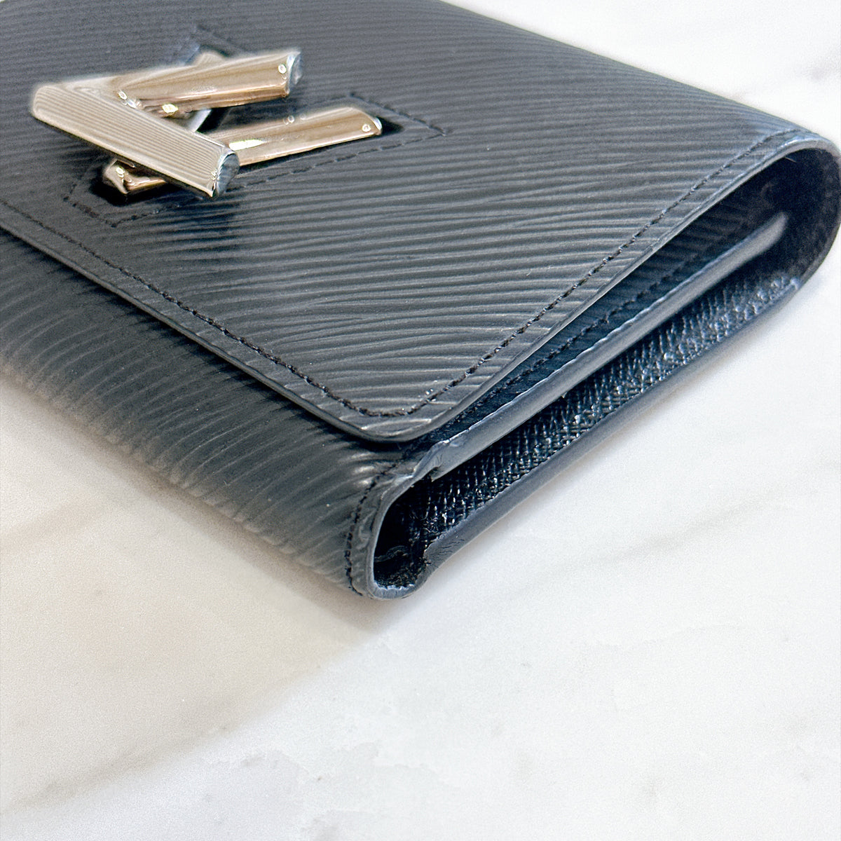 LV Twist Wallet in Black SHW
