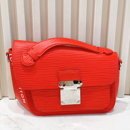 LV Monceau Distorted Epi XL in Red