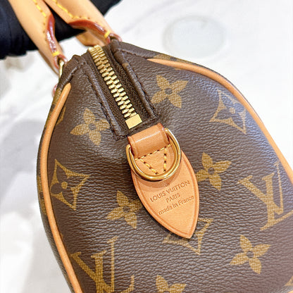 LV Monogram Speedy 20 in Beige Strap