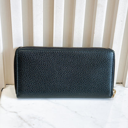 Gucci Soho Long Wallet in Black