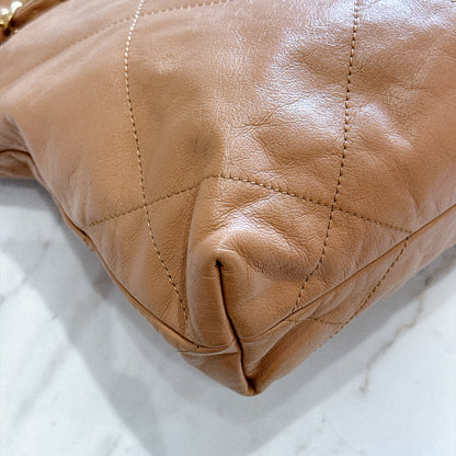 Chanel 22 Small in Caramel Calfskin