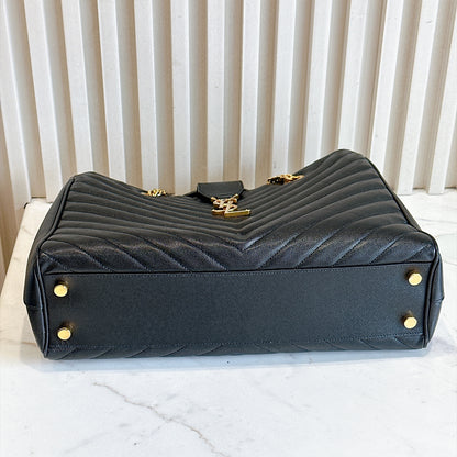 YSL Cassandre Tote in Black GHW