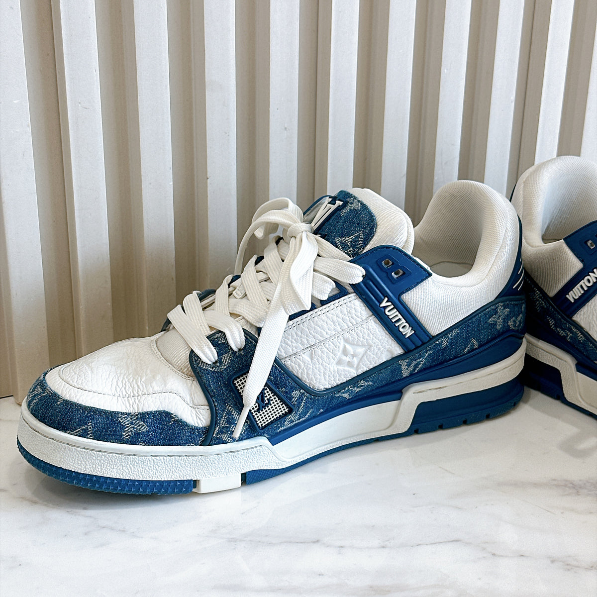 LV Trainer Sneakers in Blue