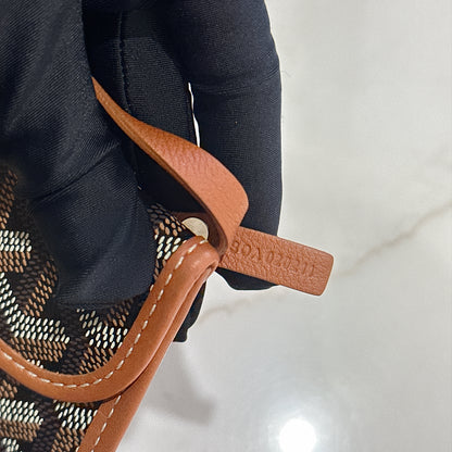 Goyard Mini Anjou in Black and Tan