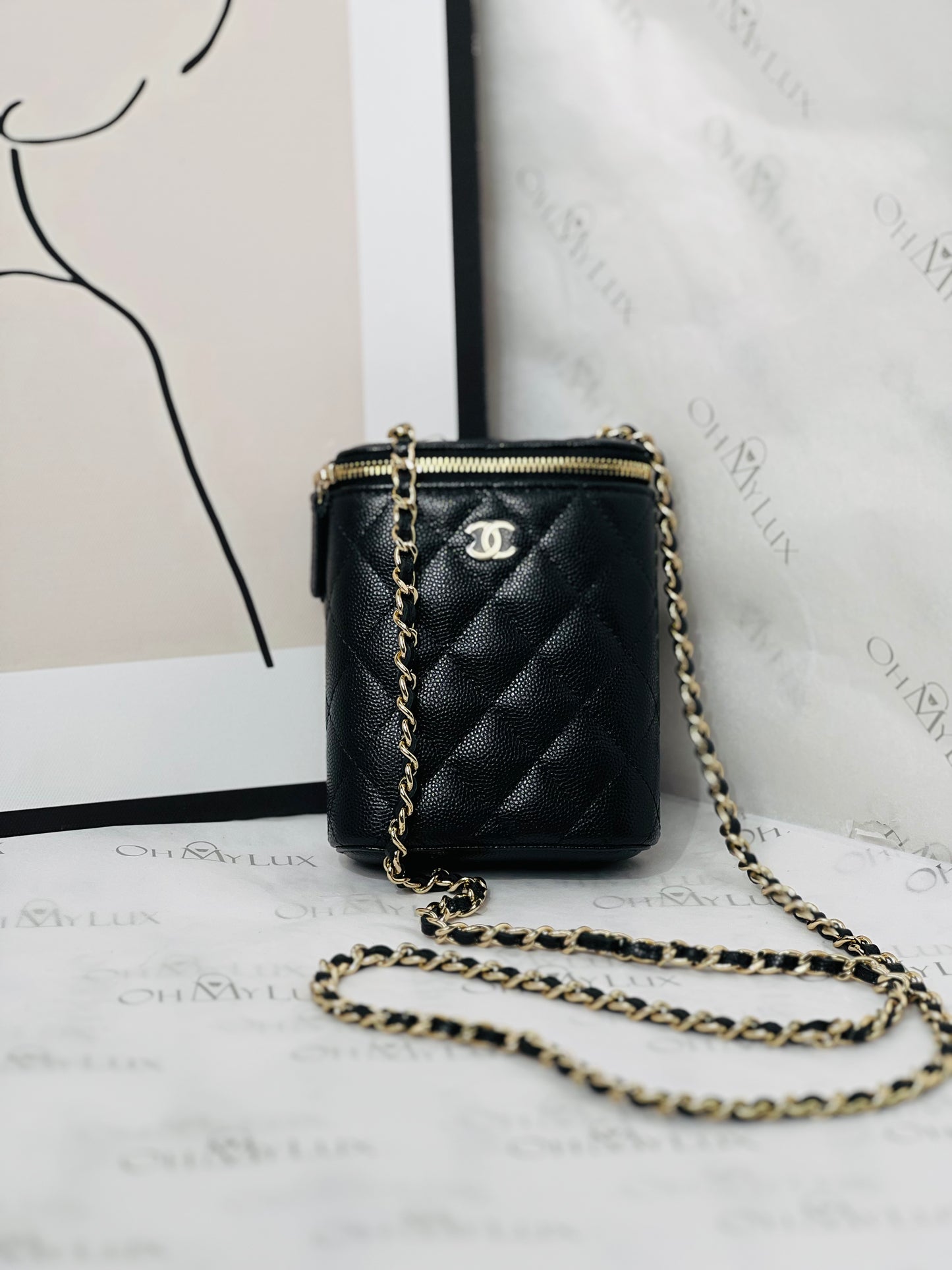 Chanel Mini Caviar Vanity Case