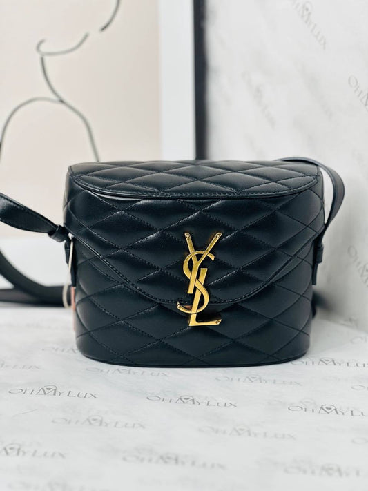 YSL June Box Bag in Black GHW