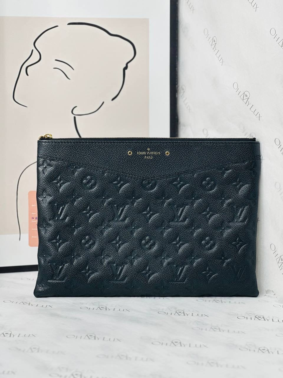 LV Daily Pouch in Black Monogram Empriente