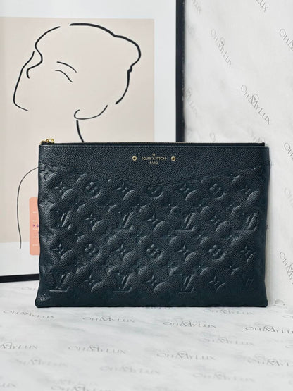 LV Daily Pouch in Black Monogram Empriente