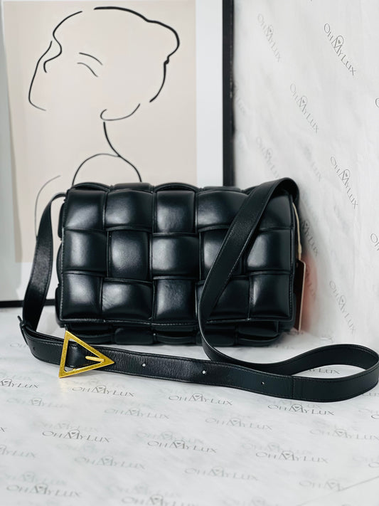Bottega Veneta Padded Caseette in Black