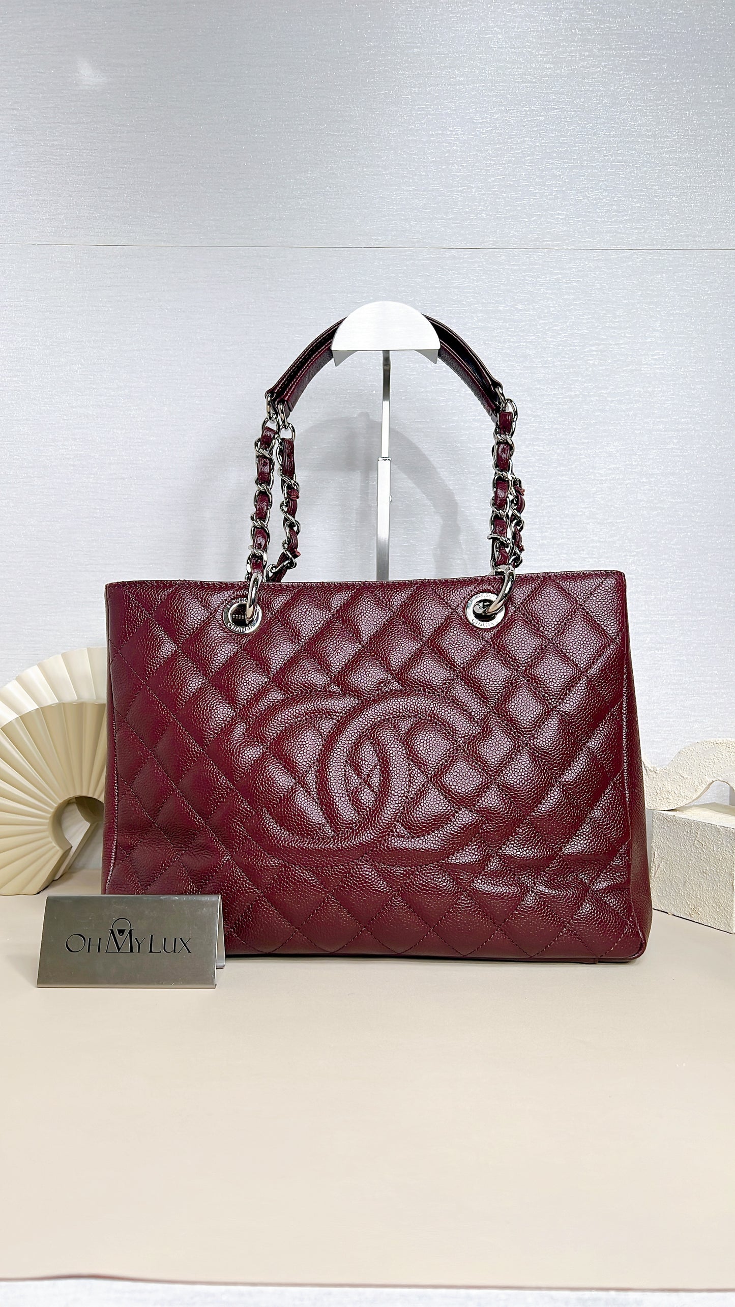 Chanel GST Cavier in Burgundy