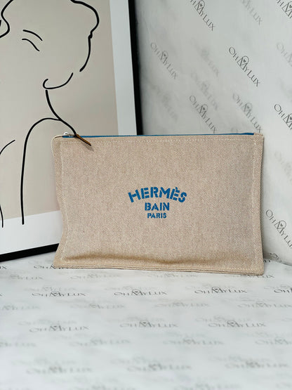 Hermes Bain Flat Yachting Pouch Case