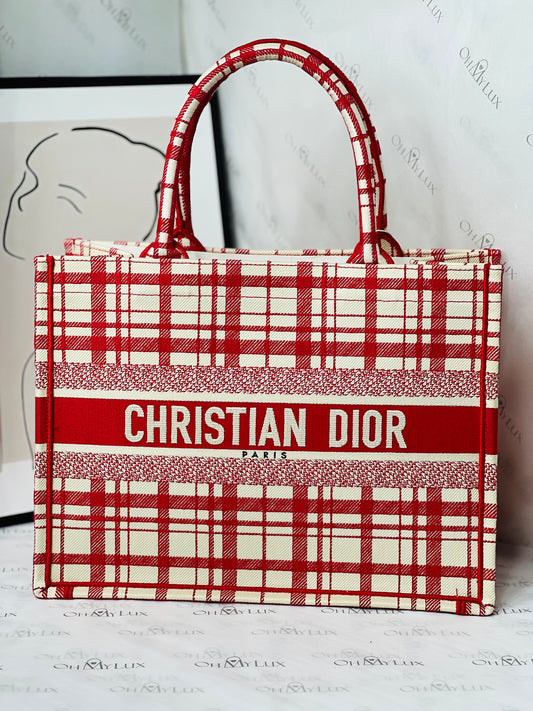Dior Medium Check 'n' Dior Book Tote