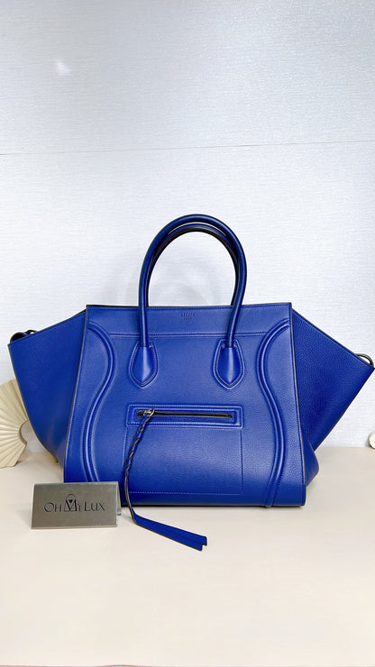 Celine Phantom Luggage Tote in Blue
