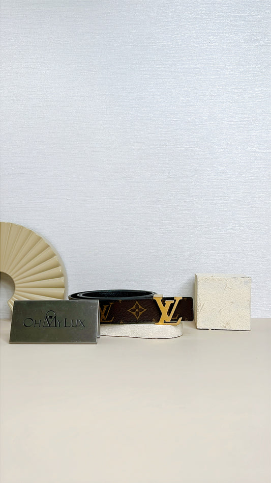 LV Monogram Reversible Belt in GHW