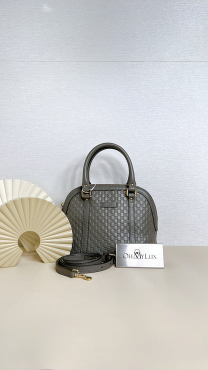 Gucci Guccissima Mini Dome in Grey