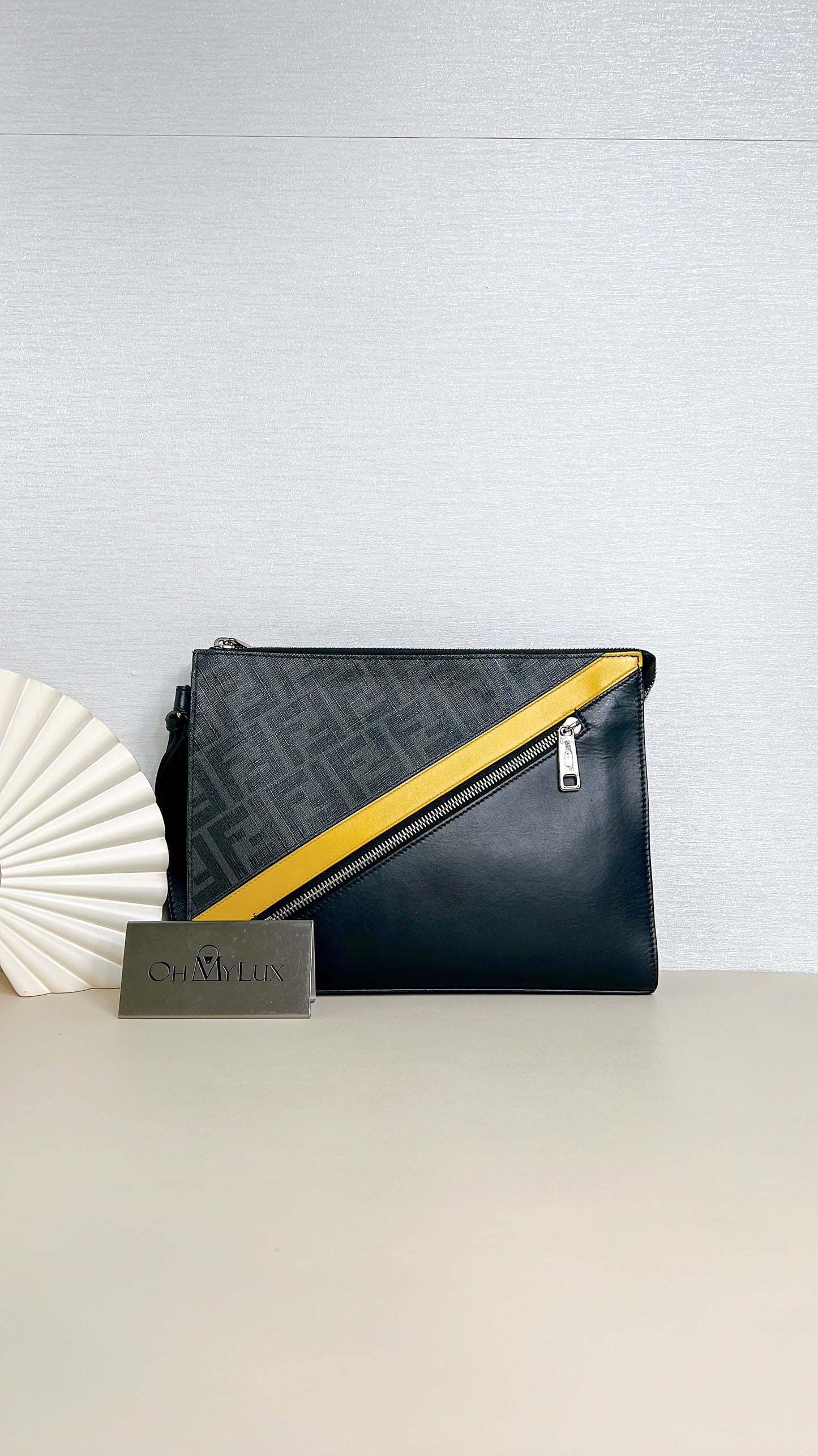 Fendi Diagonal Clutch
