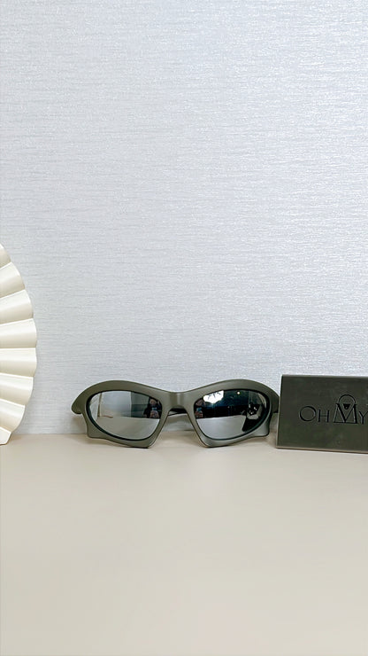 Balenciaga Bat Rectangle Sunglasses