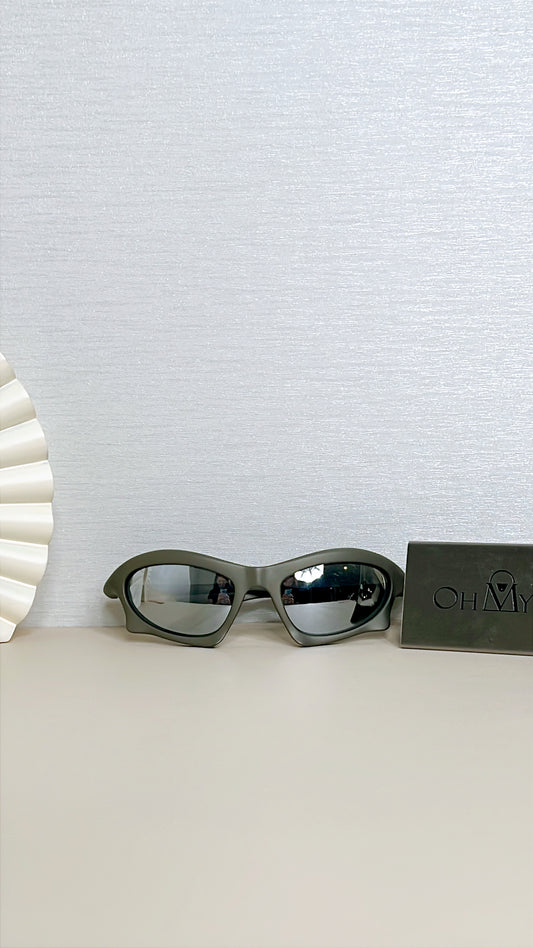 Balenciaga Bat Rectangle Sunglasses