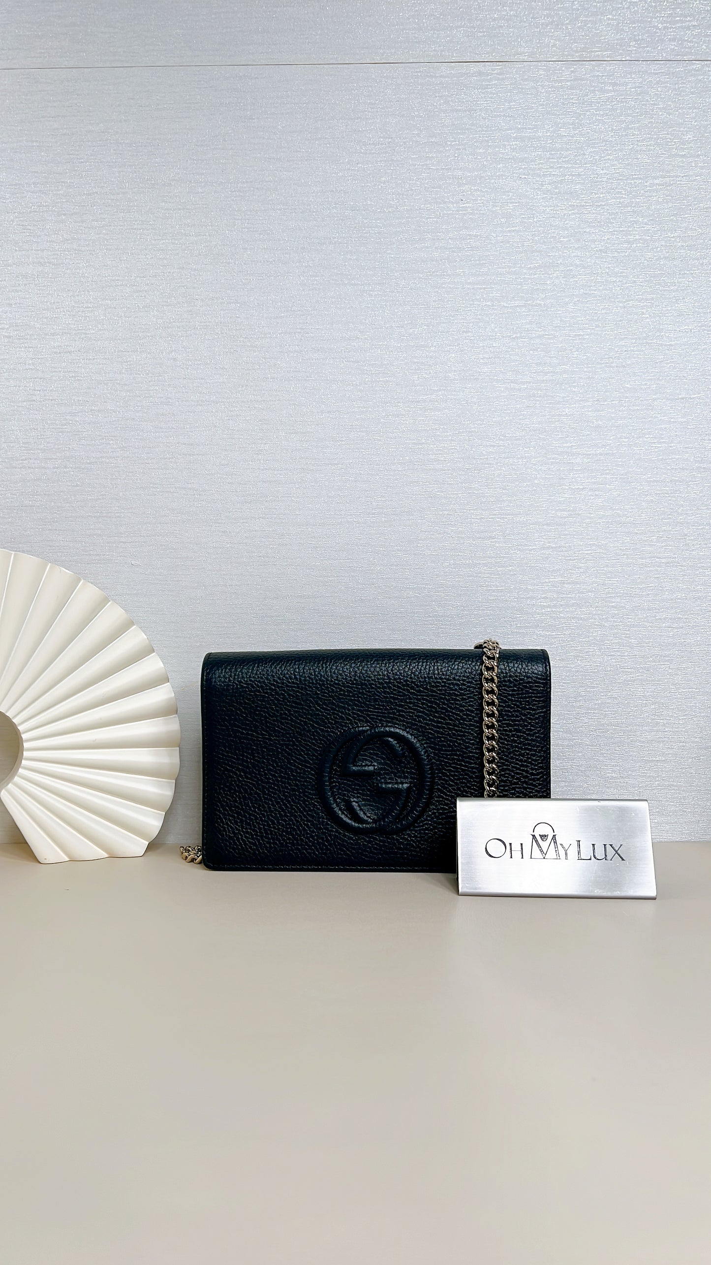 Gucci Soho Wallet On Chain in Black