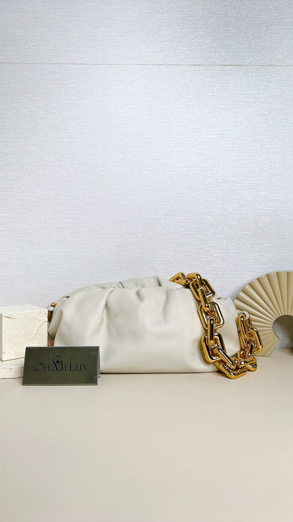 Bottega Veneta The Chain Pouch in White