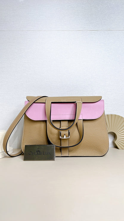 Hermes Halzan Verso 31 in Clemence Leather