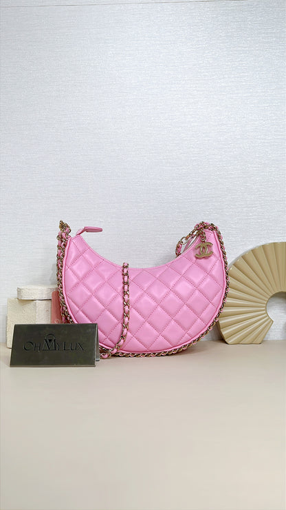 Chanel 22P Loop Hobo in Pink